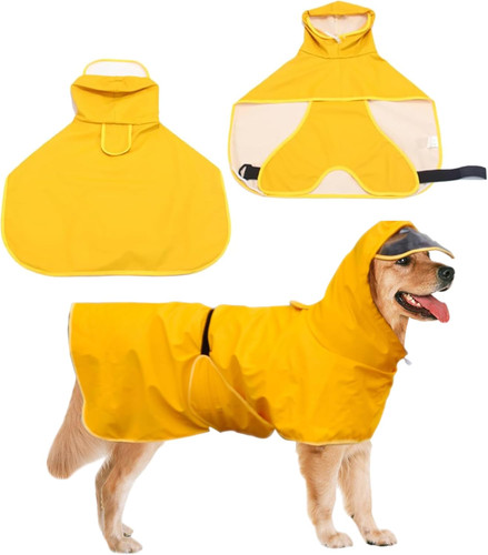 Regenmantel für hunde gelb - regenmantel, hunde,