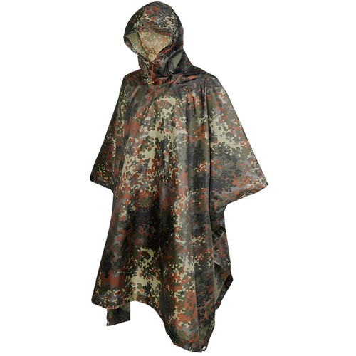 Regenponcho flecktarn - bw,