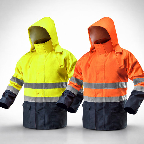 Warnschutzjacke regenjacke - warnschutzjacke,