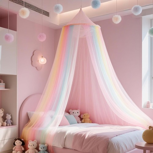 Betthimmel kinder regenbogen - kinder,